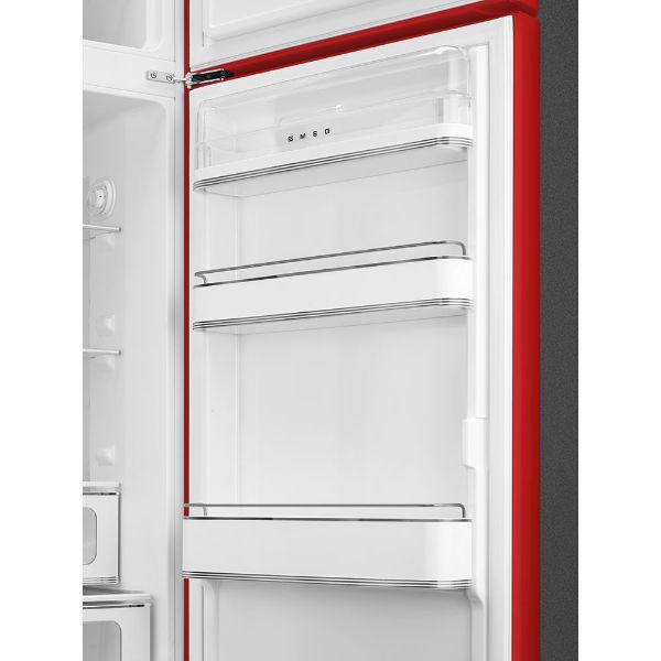 Smeg FAB30RRD5UK 60cm 50s Style Fridge Freezer Right Hand Hinge In Red_insidedoor