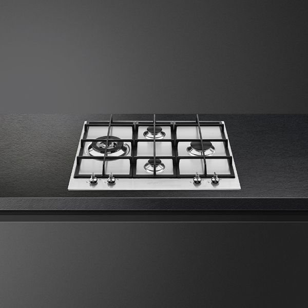 Smeg PX364L 60cm Classic Gas Hob Stainless Steel counter 3