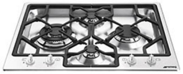 Smeg PGF64-4 62cm Classic Gas Hob Stainless Steel main 2