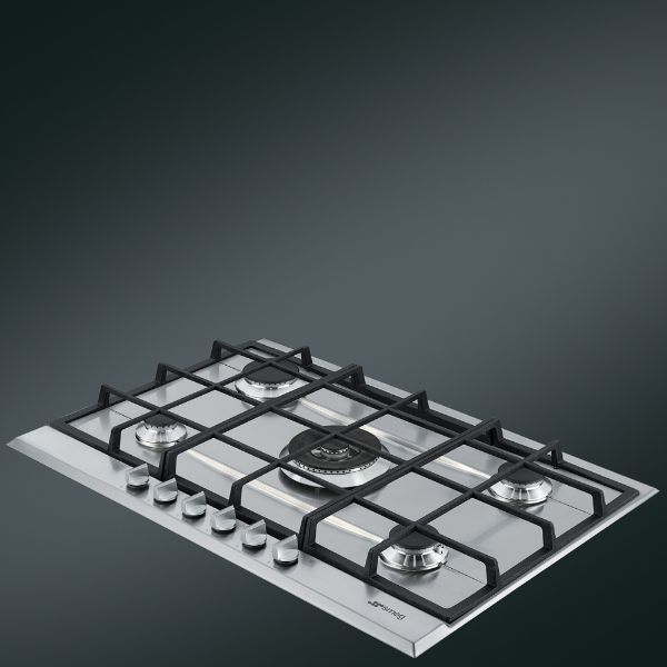 Smeg P272XGH 75cm Cucina Gas Hob Stainless Steel counter 2