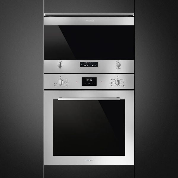 Smeg MP322X1 Classic 22 Litre Built In Microwave with Grill in Stainless Steel integrated 3