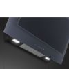 Smeg KV194G 90cm Linea Angled Chimney Auto-Vent 2.0 Hood Neptune Grey controls