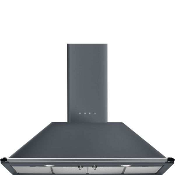 Smeg KT110GRE 110cm Victoria Chimney Hood Slate Grey main