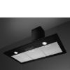 Smeg KSED95NEE 90cm Chimney Hood Black under