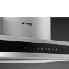 Smeg KLTI12L4X 120cm Alta Island Auto-Vent 2.0 Hood Stainless Steel controls