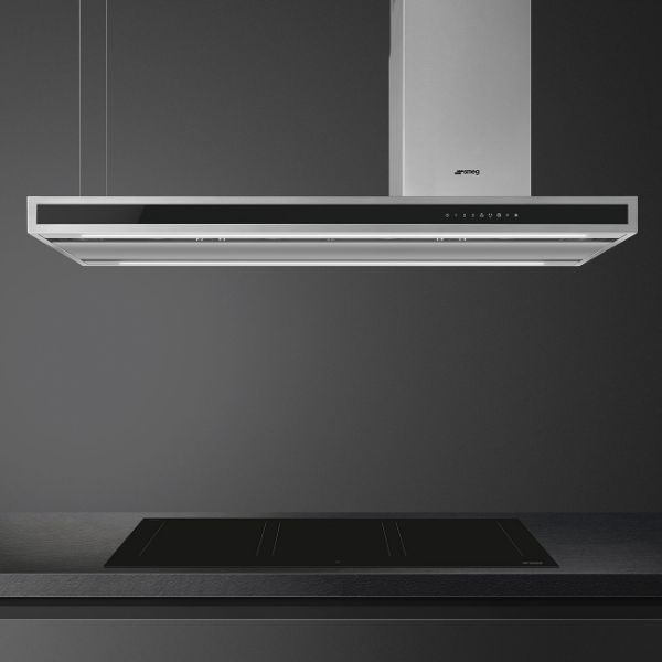 Smeg KLTI12L4X 120cm Alta Island Auto-Vent 2.0 Hood Stainless Steel 4