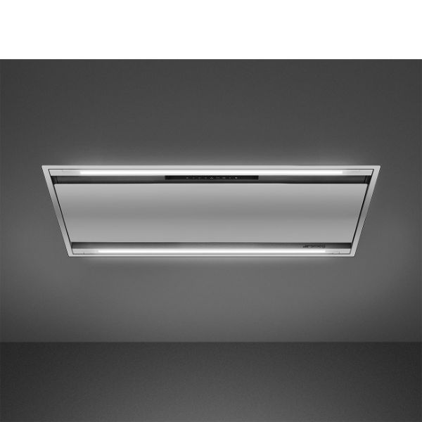 Smeg KLT9L4X 90cm Alta Ceiling Auto-Vent 2.0 Hood Stainless Steel 