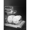 Smeg DI4522 45cm Fully Integrated Slimline Dishwasher In Black _ side view drawers out