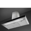 Smeg KBT9L4VN 90cm Chimney Auto-Vent 2.0 Hood Stainless Steel with Black under 2