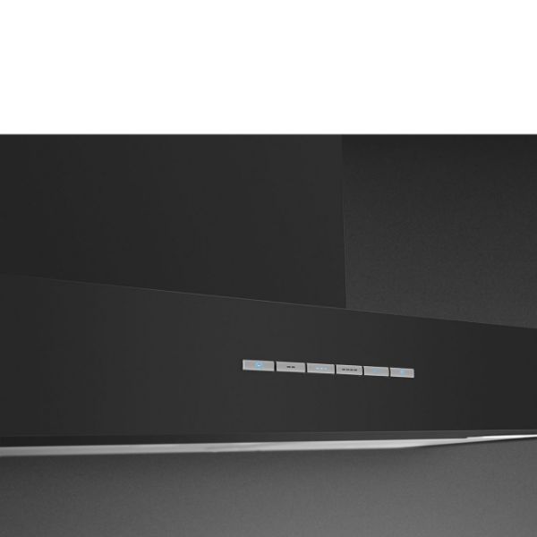 Smeg KBT900NE 90cm Chimney Hood Matte Black controls