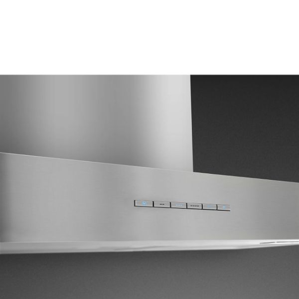 Smeg KBT700XE 70cm Chimney Hood Stainless Steel controls
