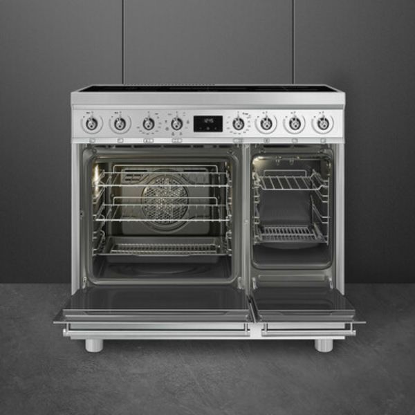 Smeg C92IMX2 Symphony Classic Full Electric Cooker with Induction Hob_open