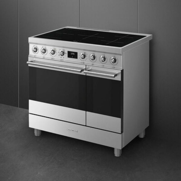 Smeg C92IMX2 Symphony Classic Full Electric Cooker with Induction Hob_side