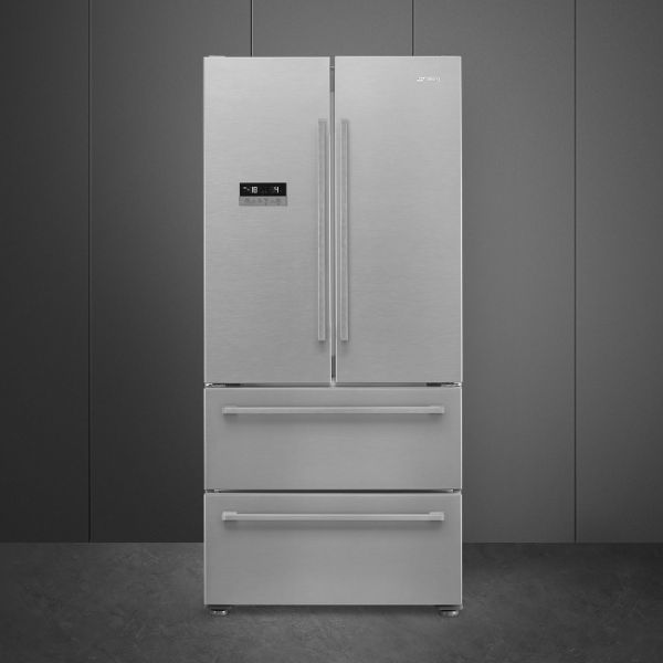 Smeg FQ55FXDE 84cm Two Door Two Drawer Fridge Freezer Stainless Steel Effect main 2