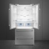 Smeg FQ55FXDE 84cm Two Door Two Drawer Fridge Freezer Stainless Steel Effect open