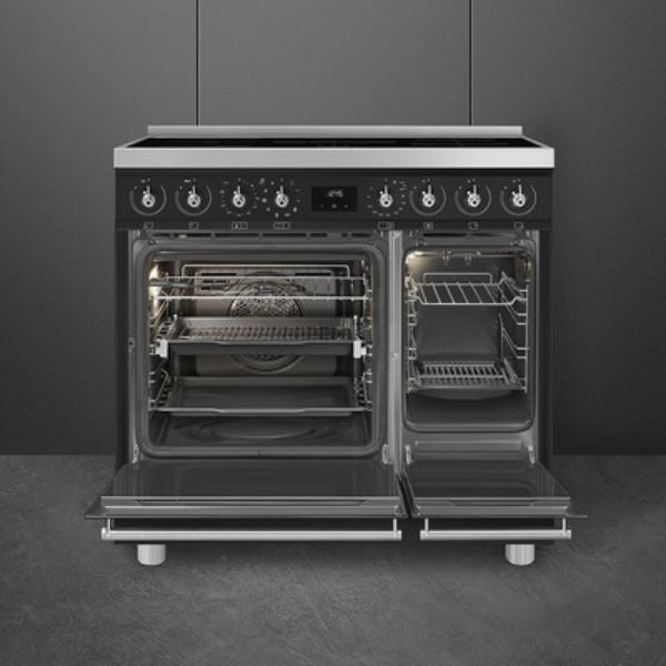 Smeg C92IPMB2 Symphony Classic Full Electric Cooker with Induction Hob_open