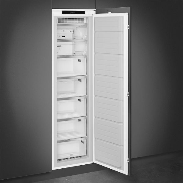UKS9F174NE 60cm Integrated In Column Frost Free Freezer open