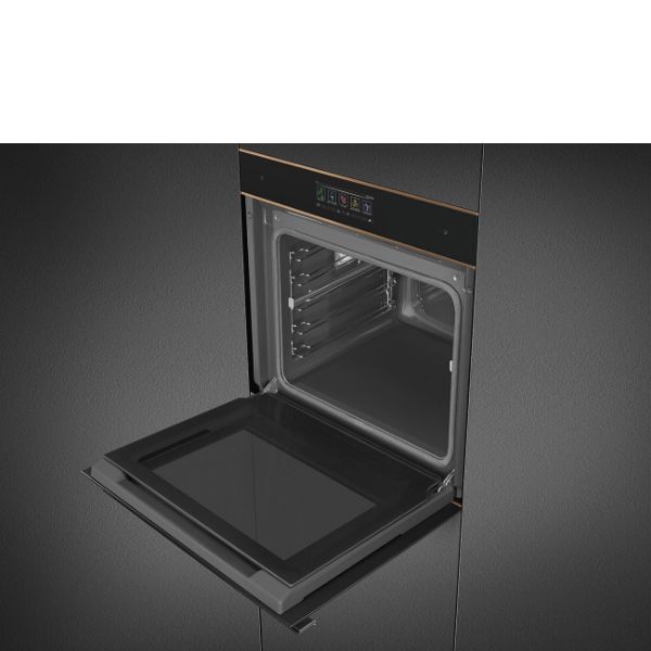 SOP6606WS2PNR 60cm Dolce Stil Novo Pyrolytic SteamOne Wi-Fi Oven open 2
