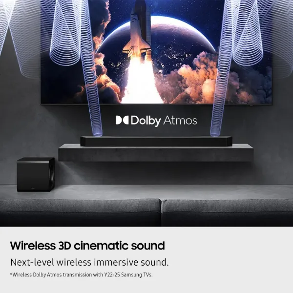 Samsung HW-Q990F/XU 11.1.4ch Q-Series Soundbar with Subwoofer & Rear Speakers - Titan Black_cinematic sound
