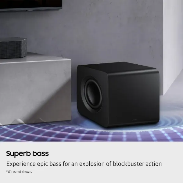 Samsung HW-Q930F/XU 9.1.4ch Q-Series Soundbar with Subwoofer & Rear Speakers - Titan Black_bass
