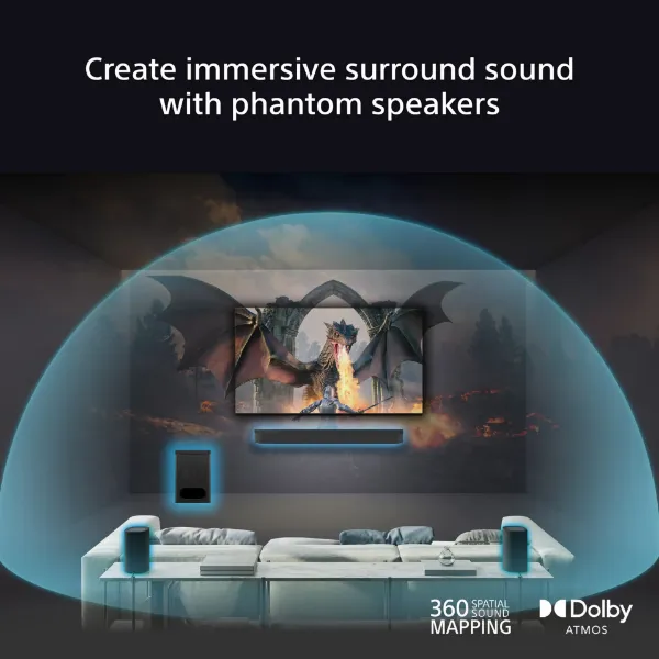 Sony SARS8.CEJ  Home Theatre / Wireless Rear Speakers - Black_surround sound 2