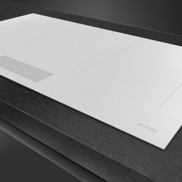 Smeg SIM3964MWH 90cm Induction Auto-Vent 2.0 Hob Matte White controls