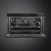 Smeg SFPR9606WTPNR Reduced Height 90cm Dolce Stil Novo Pyro Wi-Fi Oven open 3