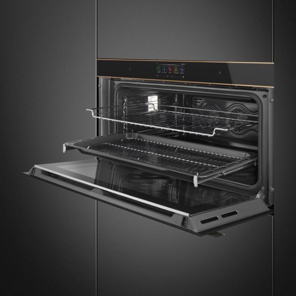 Smeg SFPR9606WTPNR Reduced Height 90cm Dolce Stil Novo Pyro Wi-Fi Oven shelves