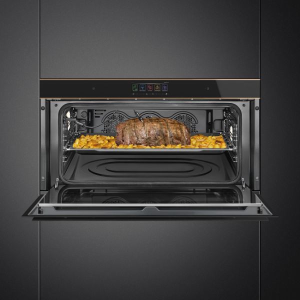 Smeg SFPR9606WTPNR Reduced Height 90cm Dolce Stil Novo Pyro Wi-Fi Oven demo