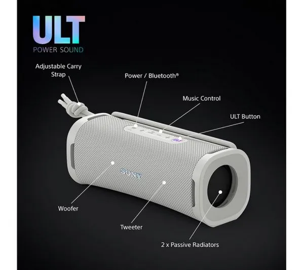 Sony SRSULT50W.CE7 Wireless Bluetooth Portable Speaker - Off White_components