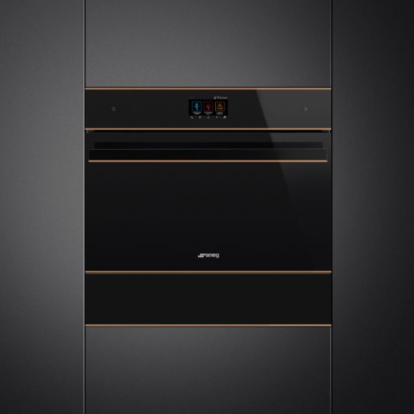 Smeg SBC4604WNR 45cm Dolce Stil Novo Blast Chiller in Black Glass main 2