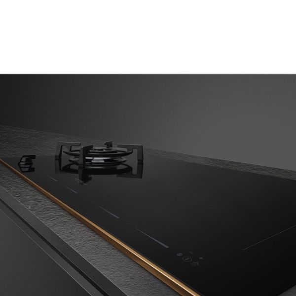 Smeg PM6954R 90cm Dolce Stil Novo Mixed Fuel Auto Vent 2.0 Hob with Copper controls