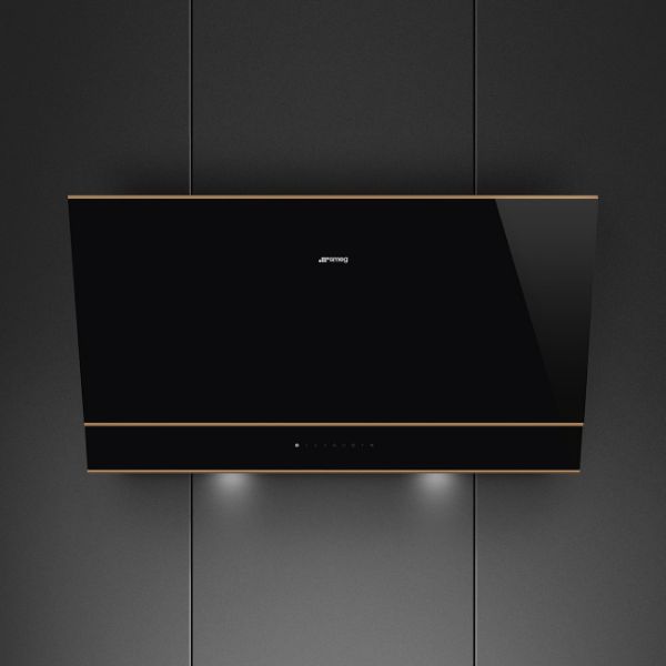 Smeg KV694R 90cm Dolce Stil Novo Angled Chimney Auto-Vent 2.0 Hood main 3