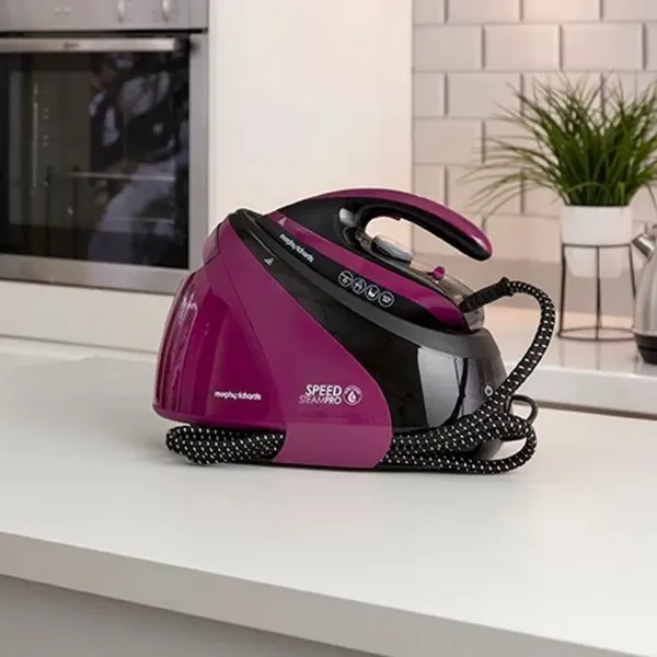 Morphy Richards 332102 SpeedSteam Pro Steam Generator  - Purple_table