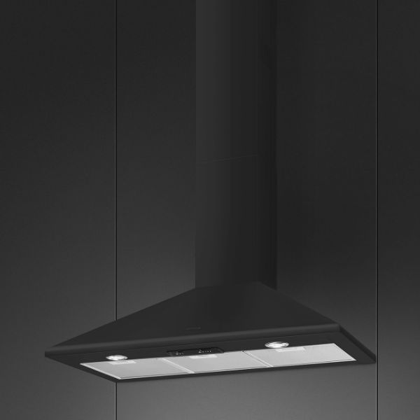 Smeg KSED95MBL 90cm Chimney Hood Matte Black main 2