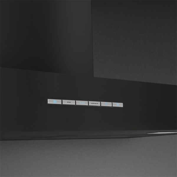 Smeg KBT600MB 60cm Chimney Hood Matte Black controls