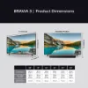 Sony K43S38BP.UKA 43" 4K HDR Google TV_dimensions