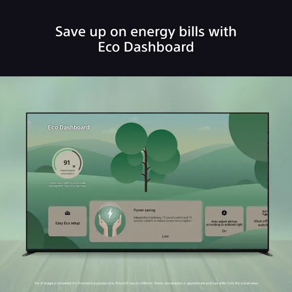Sony K55S38B.UKA 55" 4K HDR Google TV_eco dashboard