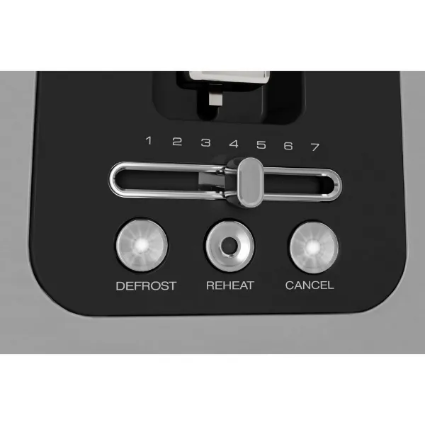 Morphy Richards 245705 Signature 4 Slice Toaster - Grey_controls 2