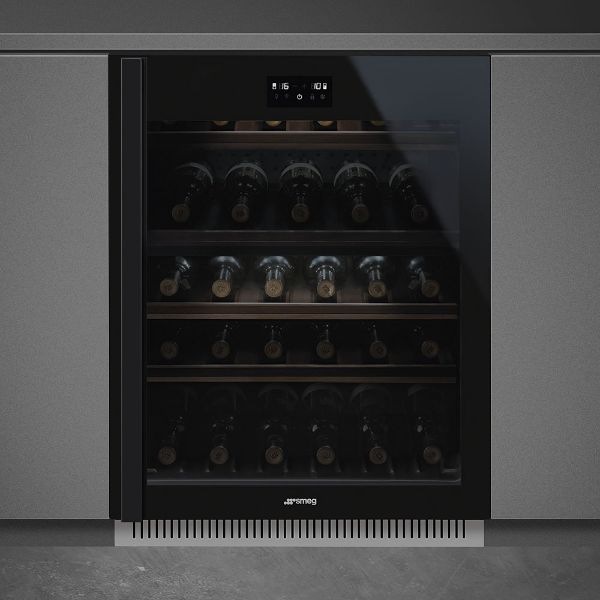 Smeg CVI638RWN3 60cm Dolce Stil Novo U/C Wine Cooler with RH Hinge Eclipse main 2