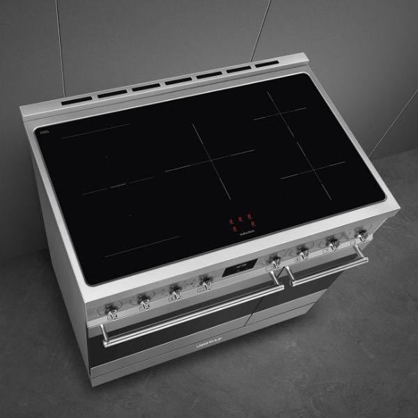 Smeg C92IPX2 90cm Stainless Steel Double Cavity Pyrolytic Cooker hob