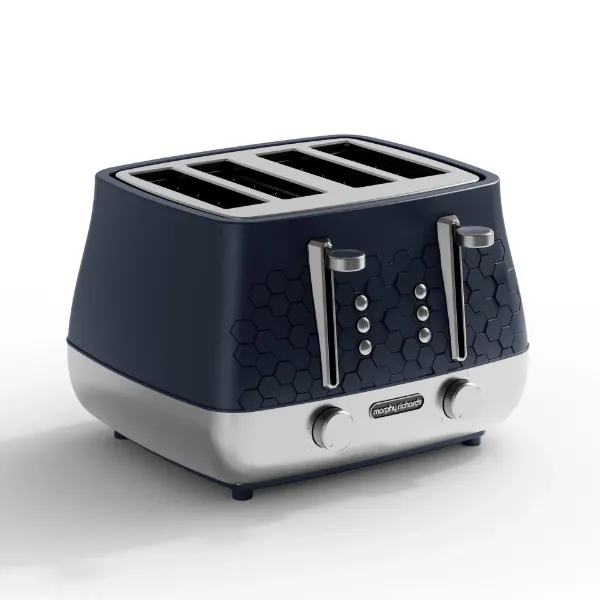 Morphy Richards 243021 Cassini 4-Slice Toaster Outer Space - Blue_angled view