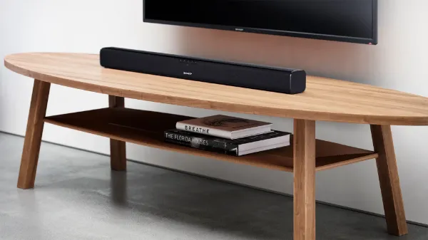 Sharp HT-SB110 Wireless 2ch 90W Slim Bluetooth Soundbar - Black_room view