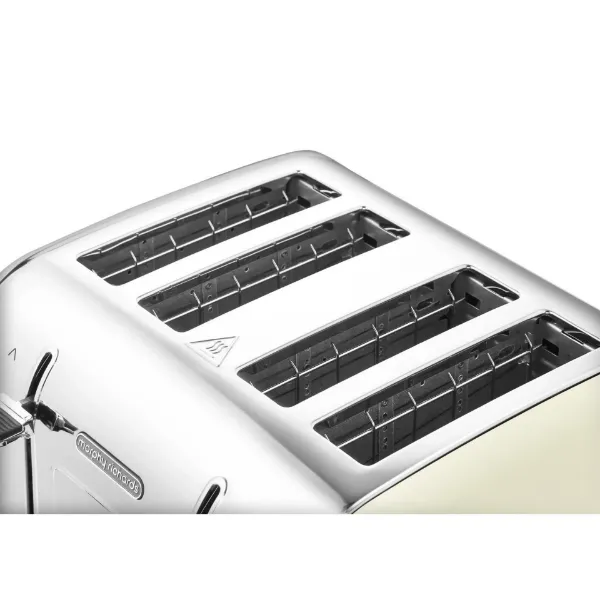 Morphy Richards 240132 Venture 4 Slice Toaster - Cream_slots