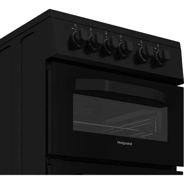 Hotpoint HTE5VCB 50cm 63L Electric Twin Cooker with Ceramic Hob_controls