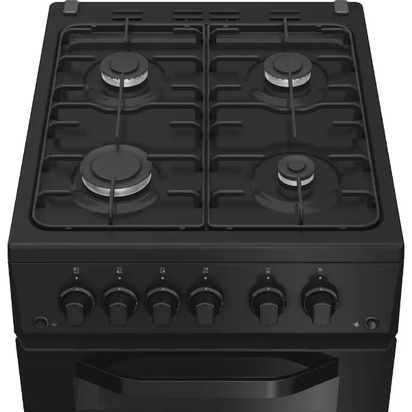 Hotpoint HTG5GCB 50cm Gas Twin Cooker - Black_hob