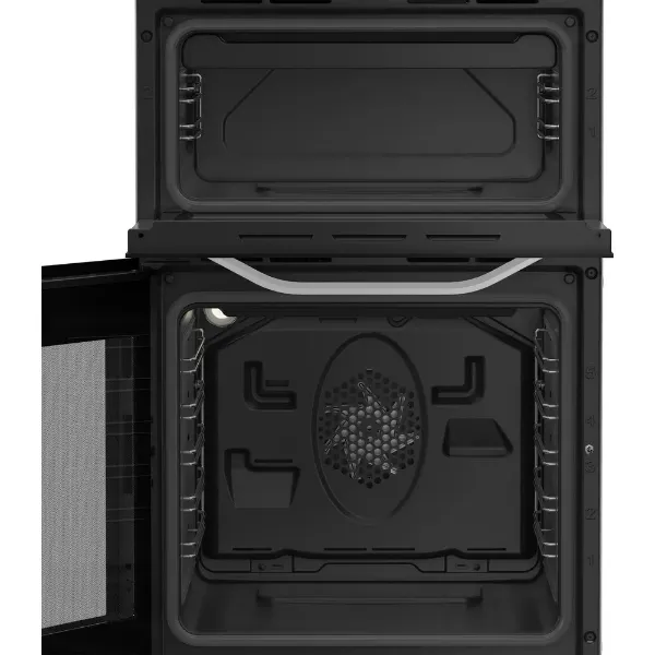 Hotpoint HDE5VDCW 50cm Electric Double Cooker with Ceramic Hob - White_interior