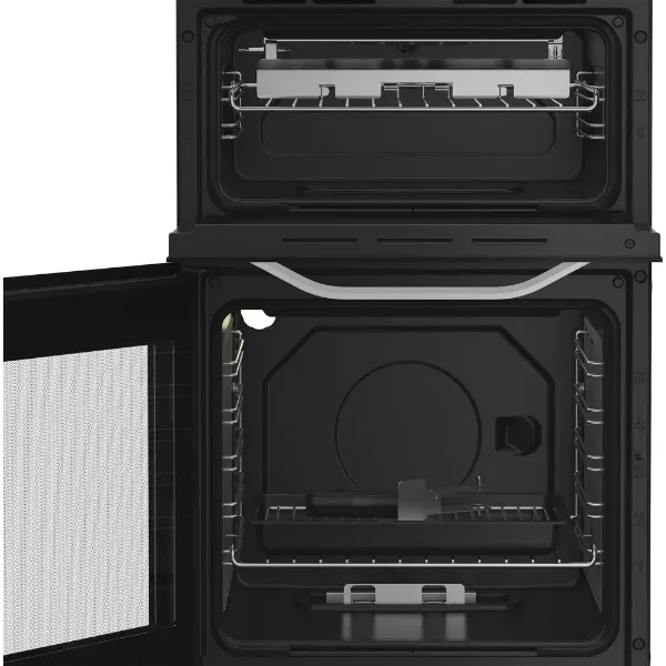 Hotpoint HTG5GCW 50cm Gas Twin Cooker - White_door open