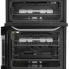 Hotpoint HDG6GDCW 60cm Gas Double Cooker with Glass Lid - White_door open