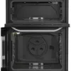 Hotpoint HDG6GDCW 60cm Gas Double Cooker with Glass Lid - White_interior